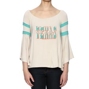 Judith March Texas embroidered top